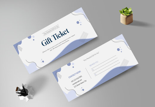 Gift Ticket Template Layout