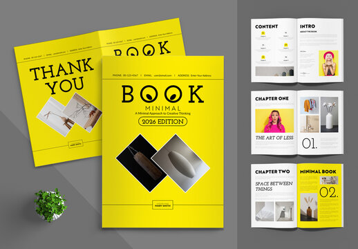 Minimal Book Template Layout