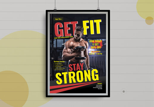 Modern Fitness and Gym Flyer Layout