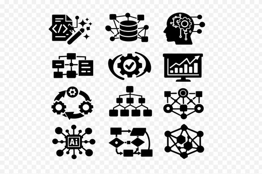 Icons arrows icon advanced analytics chart symbol vector image simple diagram workflow
