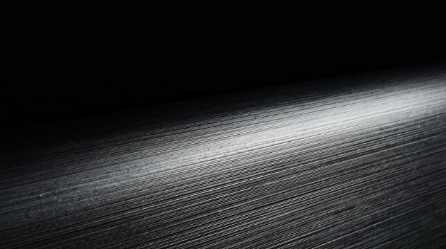 The Anisotropic Void: Dark Mode Brushed Aluminum Noise Gradient