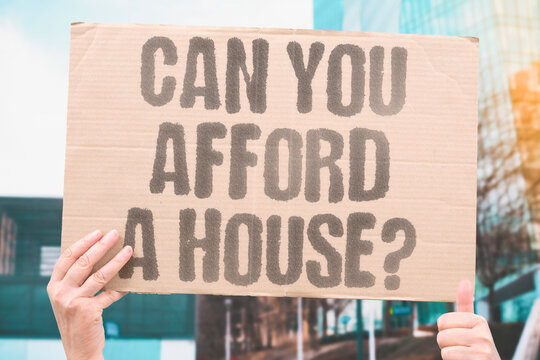 "Can You Afford A House?" Documented housing affordability ratios show average home prices now exceeding twelve times median annual income. HOUSING. REAL. COST. POOR. CRISIS.