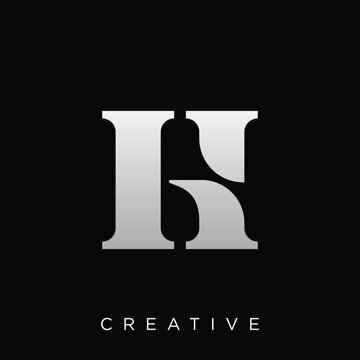A modern gh logo  minimalist  metallic-style logo featuring a stylized luxury