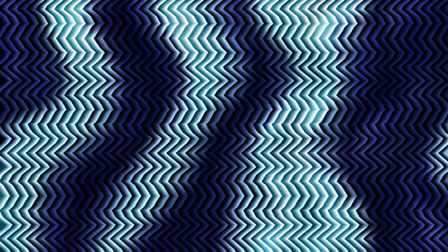 Wavy pattern of navy blue and light blue stripes