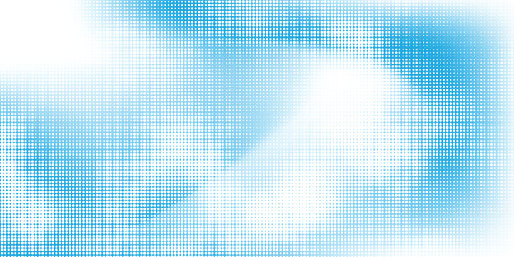 Abstract soft blue gradient with dot pattern fades to white, layered halftone depth and contemporary visual style, creative background