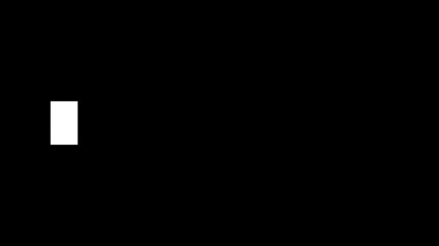Back to School text animation on black background, school reopening banner title, education intro typography for students, classroom learning season video
