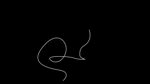 Contour animation of a cat
