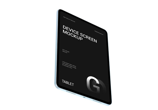 Modern Tablet Device Screen Mockup