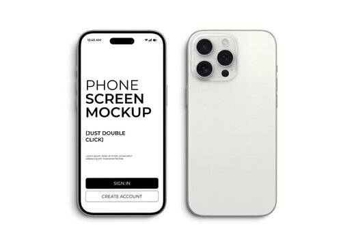 Smartphone Screen Mockup