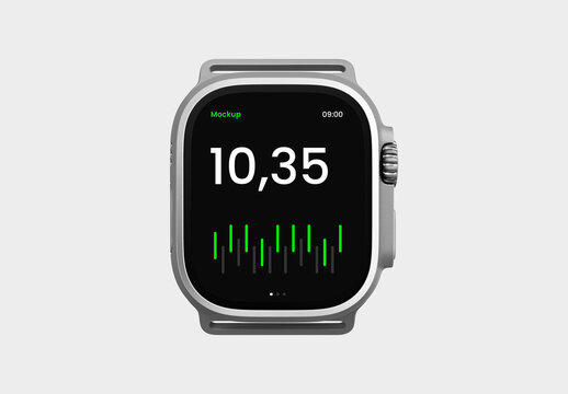 Minimalist Smartwatch Display Mockup