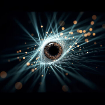 abstract neural structure with an eye