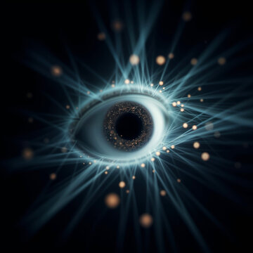 abstract neural structure with an eye