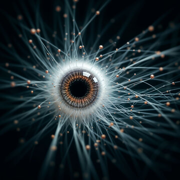 abstract neural structure with an eye