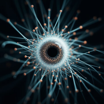 abstract neural structure with an eye