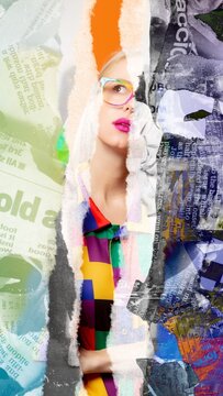 Vertical Grunge Transition 09