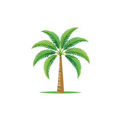 Obraz premium Palm tree design element idea with modern style concept