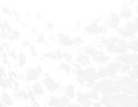 Abstract background with white clouds isolated on transparent. Scattered textured altocumulus-cirrocumulus cloudscape with empty space in top.