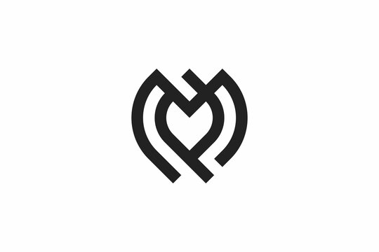 Letter MP Elegant Logo 