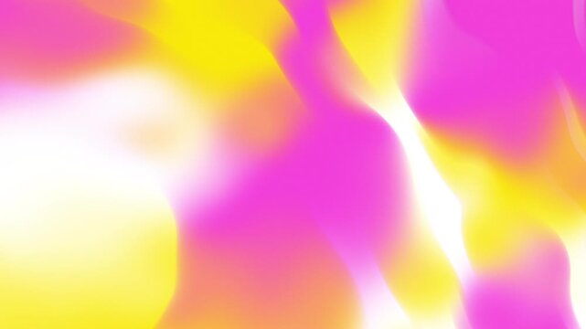 Four-color abstract gradient background motion graphic: Slowly moving pink and orange mesh animation (horizontal)　10 seconds