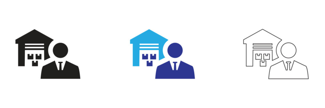 Business to Consumer  or B2C Ecommerce Icons Set Business Concepts. Business retail concepts for web and apps. Marketing, Direct Sales, Ecommerce, Professional Vector. 