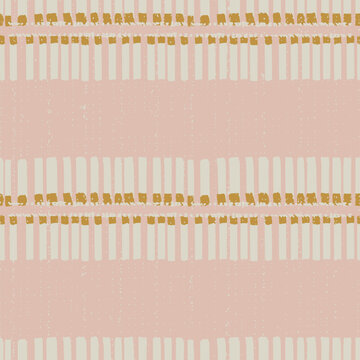 Minimalistic modern  ink, pencil, brush strokes seamless pattern. Geometric doodle shapes of spots, dots, circles, strokes, stripes, lines shabby chic cottagecore pink cream. Neutral feminine design 