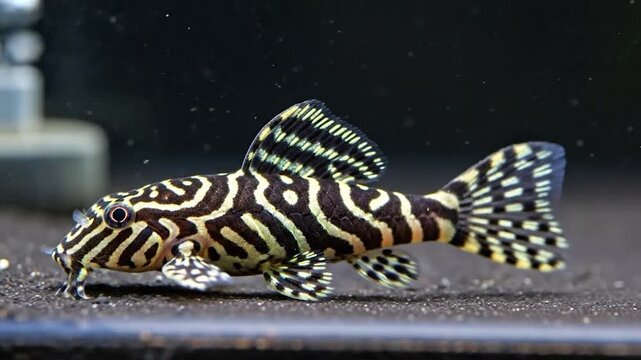 Zebra Plecos Catfish Aquarium Fish.