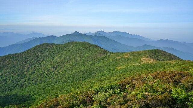 The beautiful scenery of Deogyusan