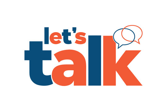 Lets talk logo collection modern minimal speech bubble communication design