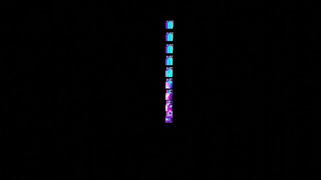 13 seconds seamless looping cube wall mirror turning rotating HD video 