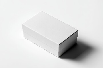 Fototapeta premium Unmarked matchbox packaging with clean paper exterior in a minimal studio setup