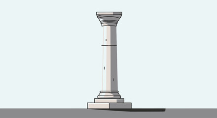 Fototapeta premium A tall column stands on a memorial during Confederate Memorial Day