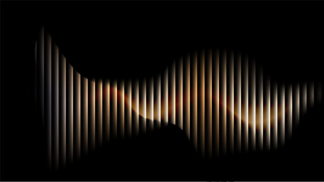 luxury gold sound wave background, premium audio spectrum abstract, elegant waveform equalizer, golden sound bars background, minimal audio visualization, high end music waveform, luxury digital sound