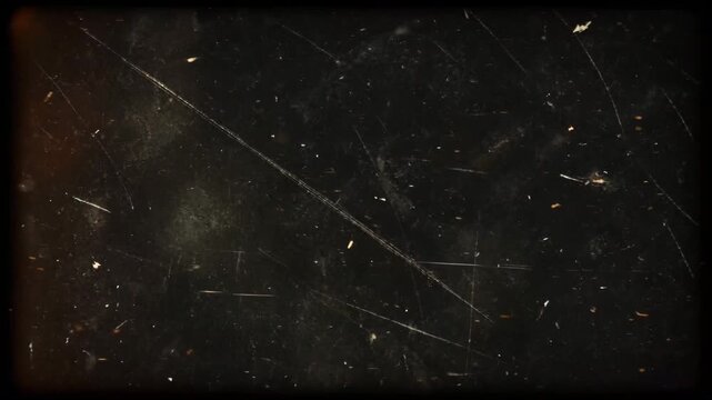 isolated vintage film overlay elements on black background, designed compositing, realistic Super 8 grain, organic dust particles, hairline scratches, flicker, film jitter, gate weave motion, dynamic