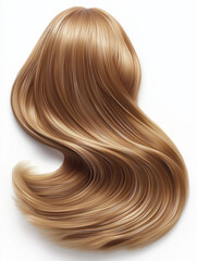 Fototapeta premium Blond hair hairstyle long smooth shiny realistic curl beauty flowing elegance glamorous fantasy