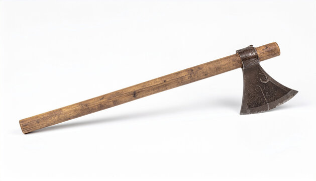 Vintage Medieval Wooden Hand Axe