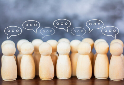 The concepts of communication, exchange of ideas, and social interaction.