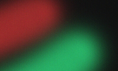 Obraz premium Abstract gradient bokeh with vibrant red and green light blur on dark background