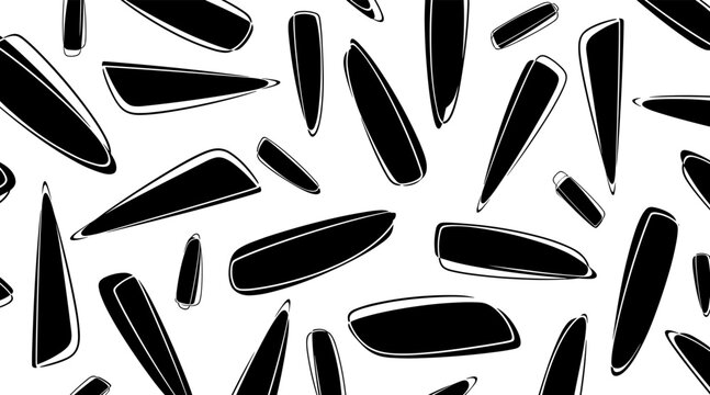 Surfboards scattered pattern on white background, no seamless