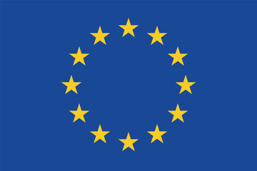 european union flag blue background circle stars eu symbol unity europe banner international organization emblem political identity sign vector illustration official european community © SpainArts