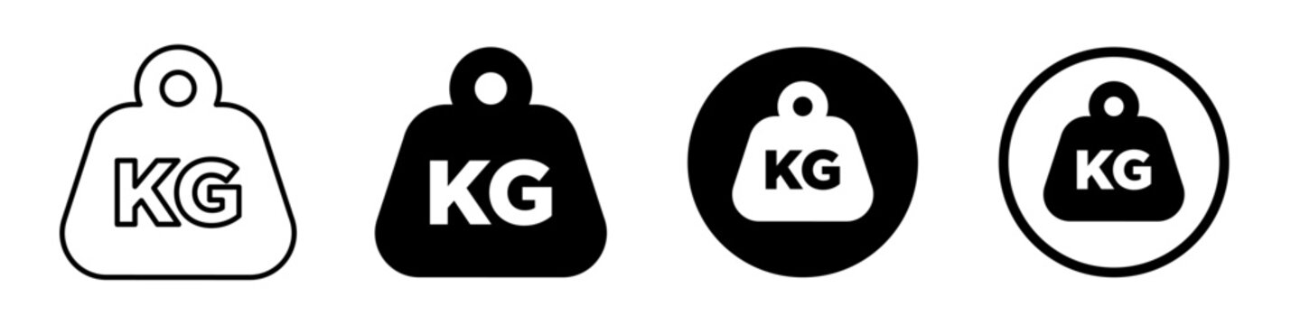 weight kg measure icon