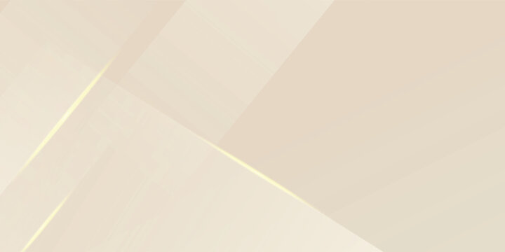 Abstract golden background with white and beige luxury glitter shapes. Golden lines luxury on cream color background.