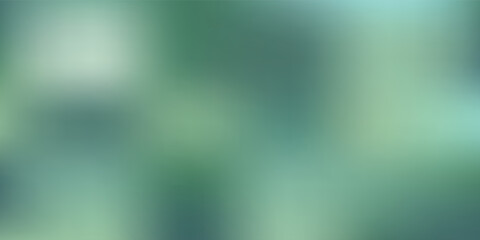 Fototapeta premium Emerald leafy foggy blurred poster wallpaper print. Grass lime abstract banner. Forest jade ombre mint green gradient background. Mockup for print presentation web lending card flyer ads wedding cover
