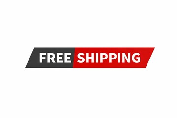 Obraz premium Promotional banner advertising free shipping for online purchases