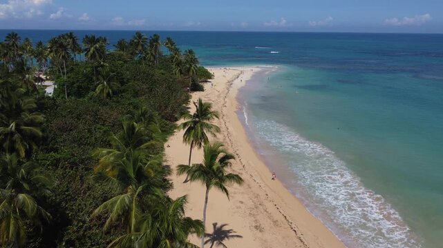 Las Terrenas Beaches, Saman&aacute; Dominican Republic &ndash; Tropical Caribbean Coast Drone Footage, Punta Popy
