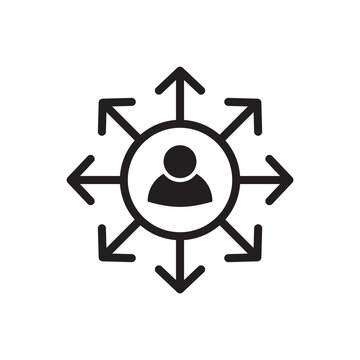 Social Media Networking and Viral Marketing Icon
