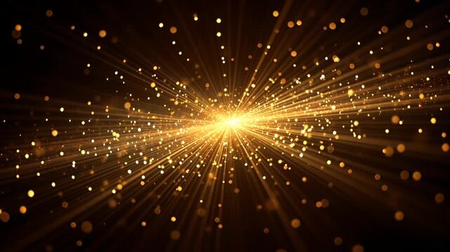 A glowing burst of energy creates an abstract explosion of bright stars and shiny blue laser light in a festive Christmas space design vector background