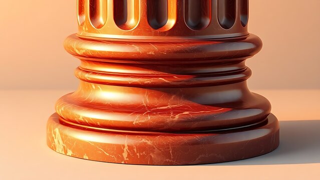 porphyry. A deep red porphyry column base from ancient Rome with a polished smooth surface and intricate veining. real-estate listings.