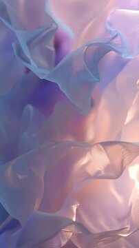 abstract flowing silk in pastel purple and blue