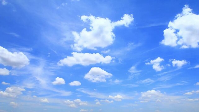 dramatic moving clouds in the sky