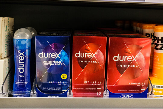Display Of Durex Condoms Sexual Health Protection